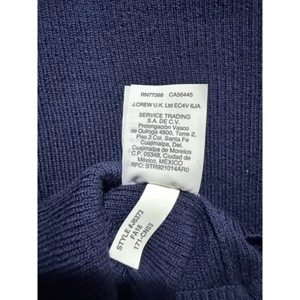 J. Crew Dark Academia Navy Puff Sleeved Turtleneck Regencycore (Vintage) Inspire